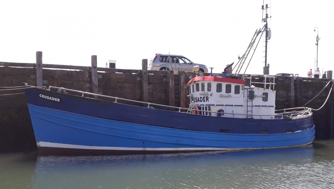 Crusader fishing boat, Scarborough Harbour